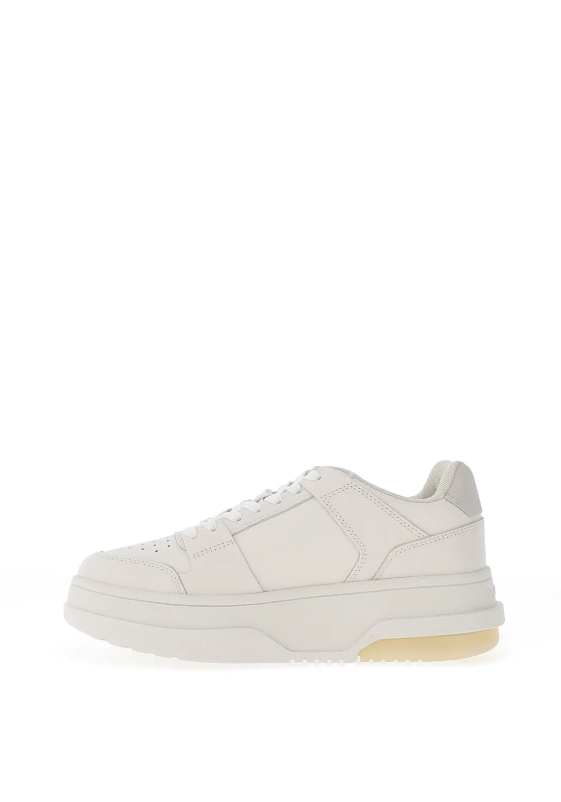 Tommy Jeans Brooklyn Flatform Trainers, White and Grey