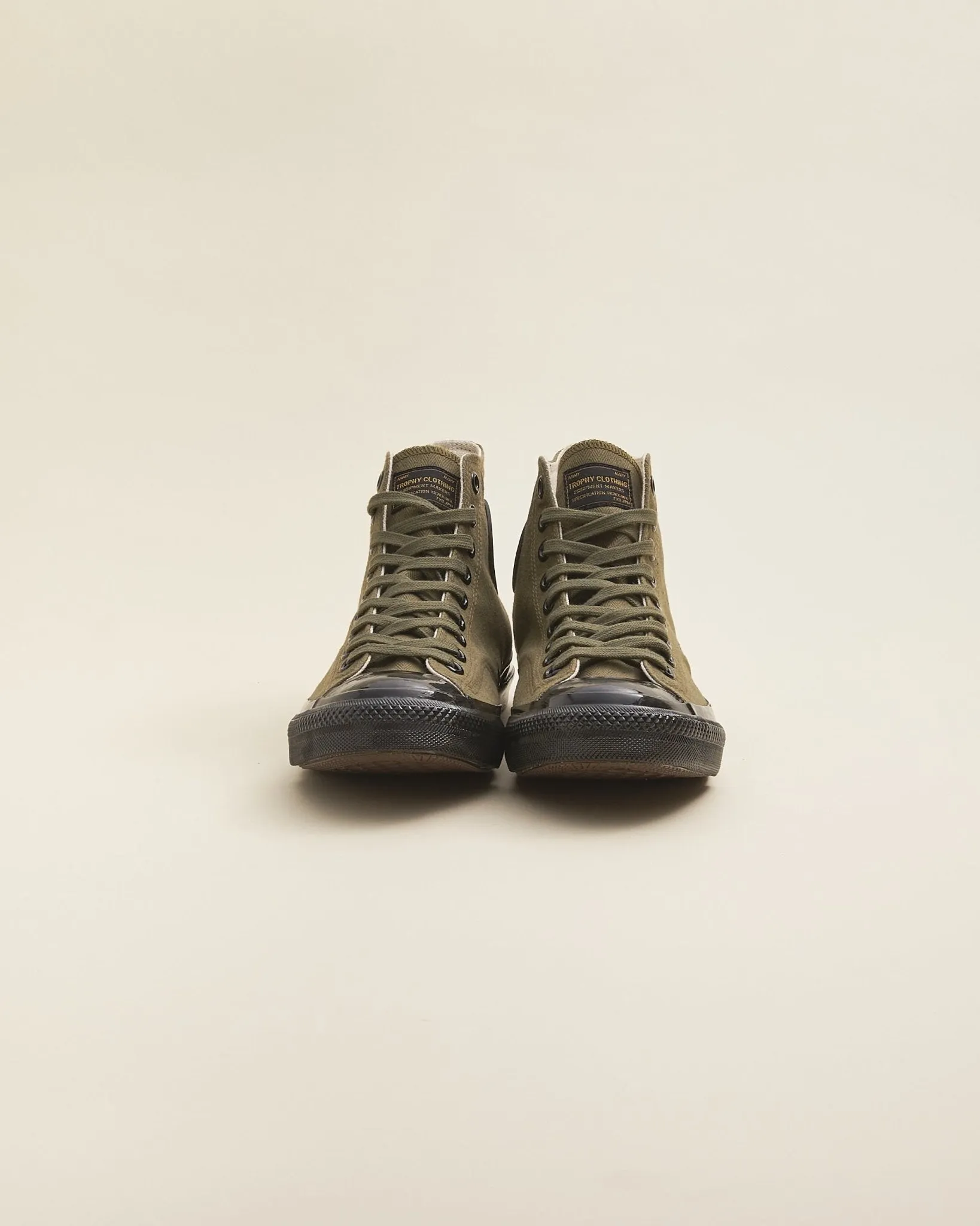 Trophy Clothing Hi-Top Mil Sneaker - Olive