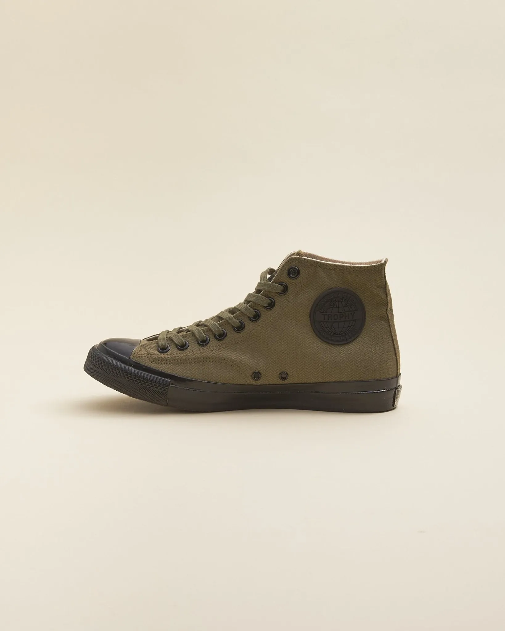 Trophy Clothing Hi-Top Mil Sneaker - Olive