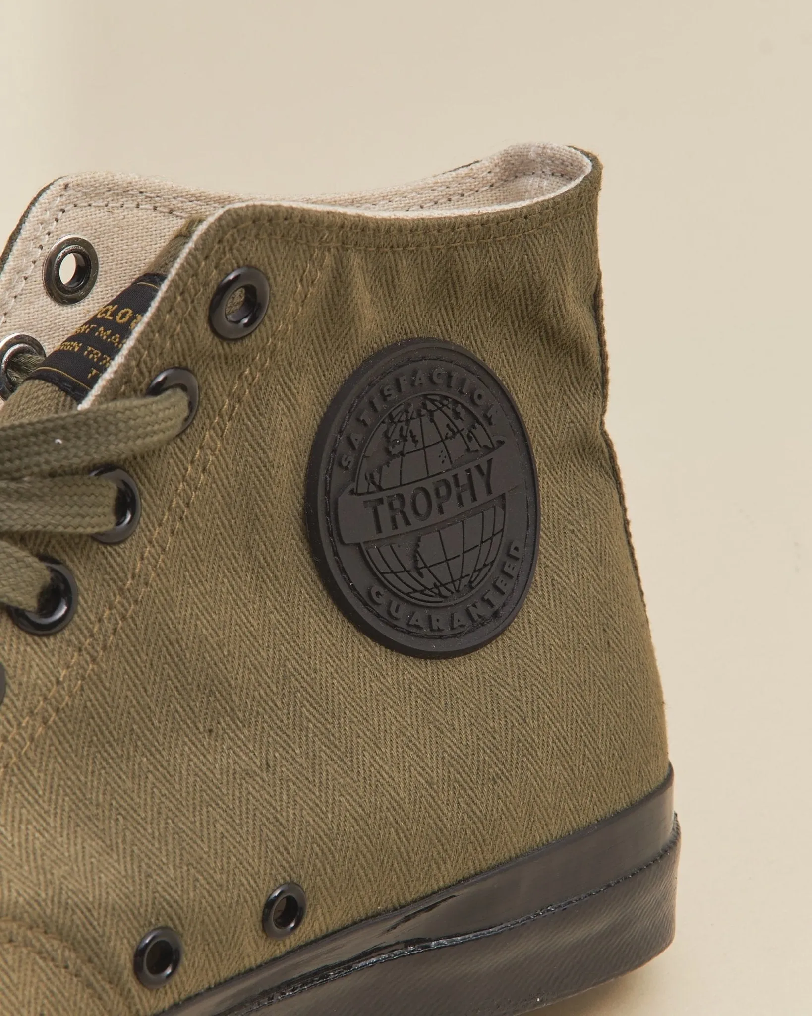 Trophy Clothing Hi-Top Mil Sneaker - Olive