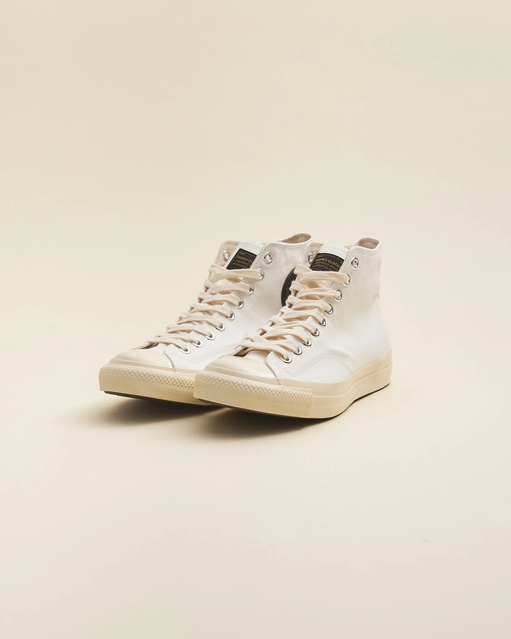 Trophy Clothing Hi-Top Mil Sneaker - White