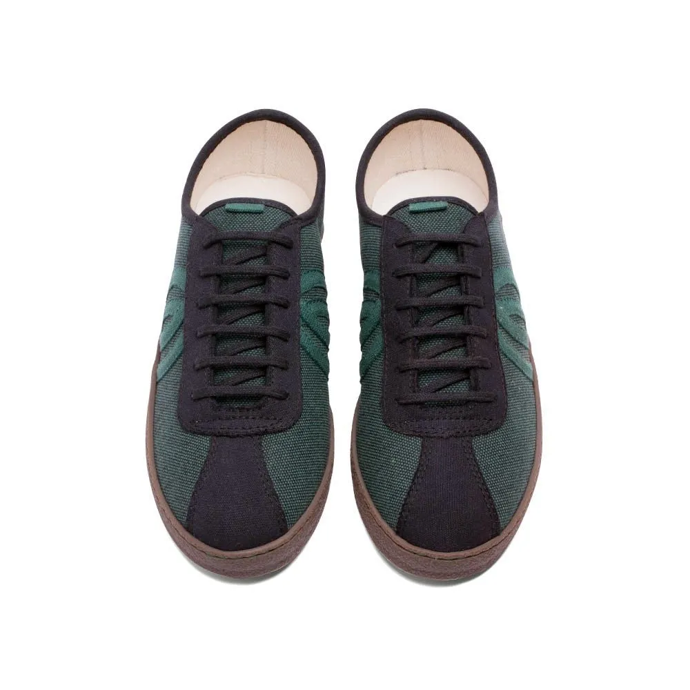 Vegan sneaker black green DIO003