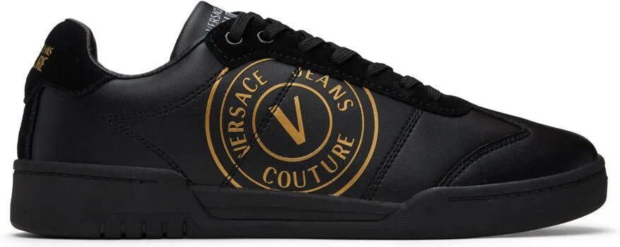 Versace Jeans Couture Black Brooklyn V-Emblem Sneakers