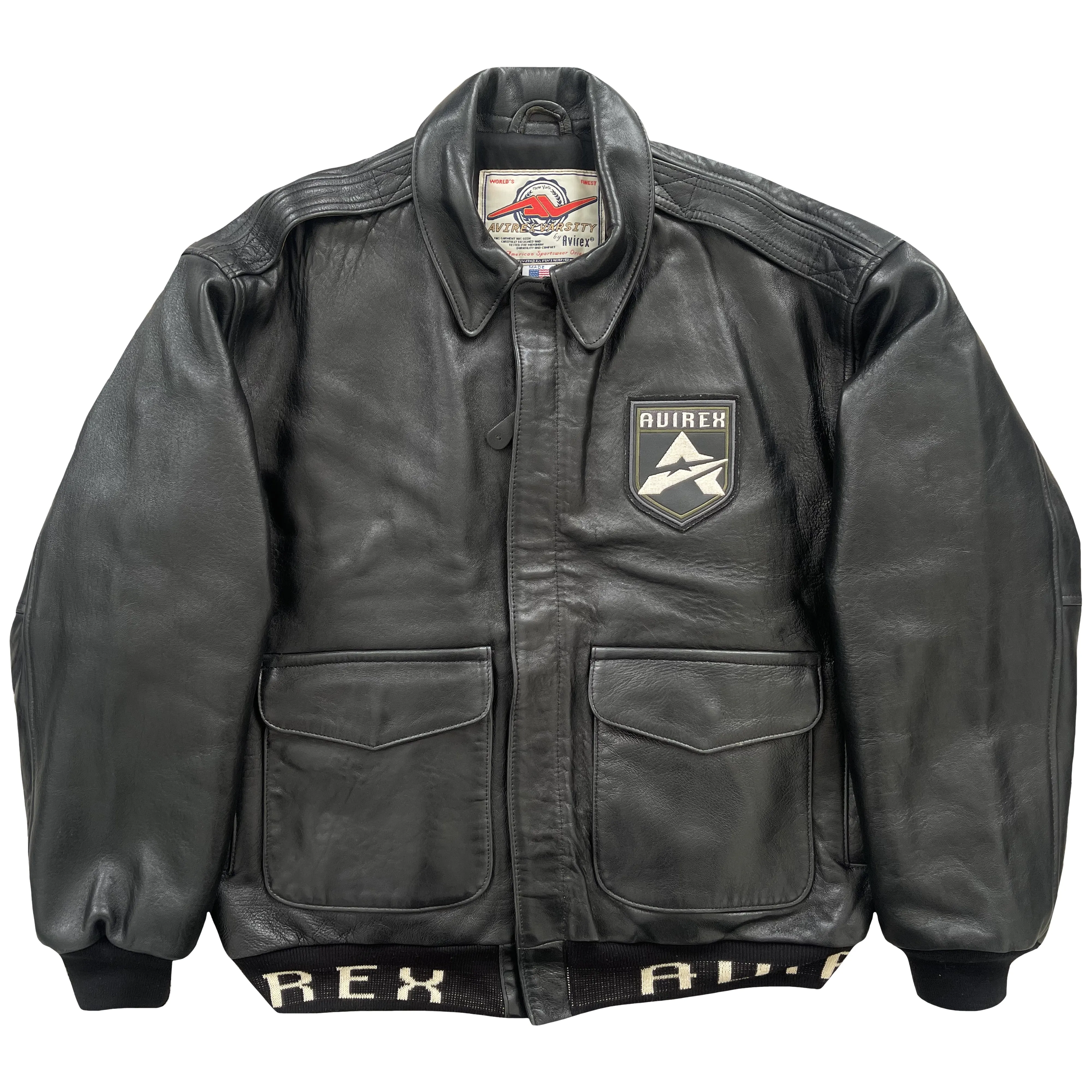 Vintage Avirex Leather Varsity Jacket