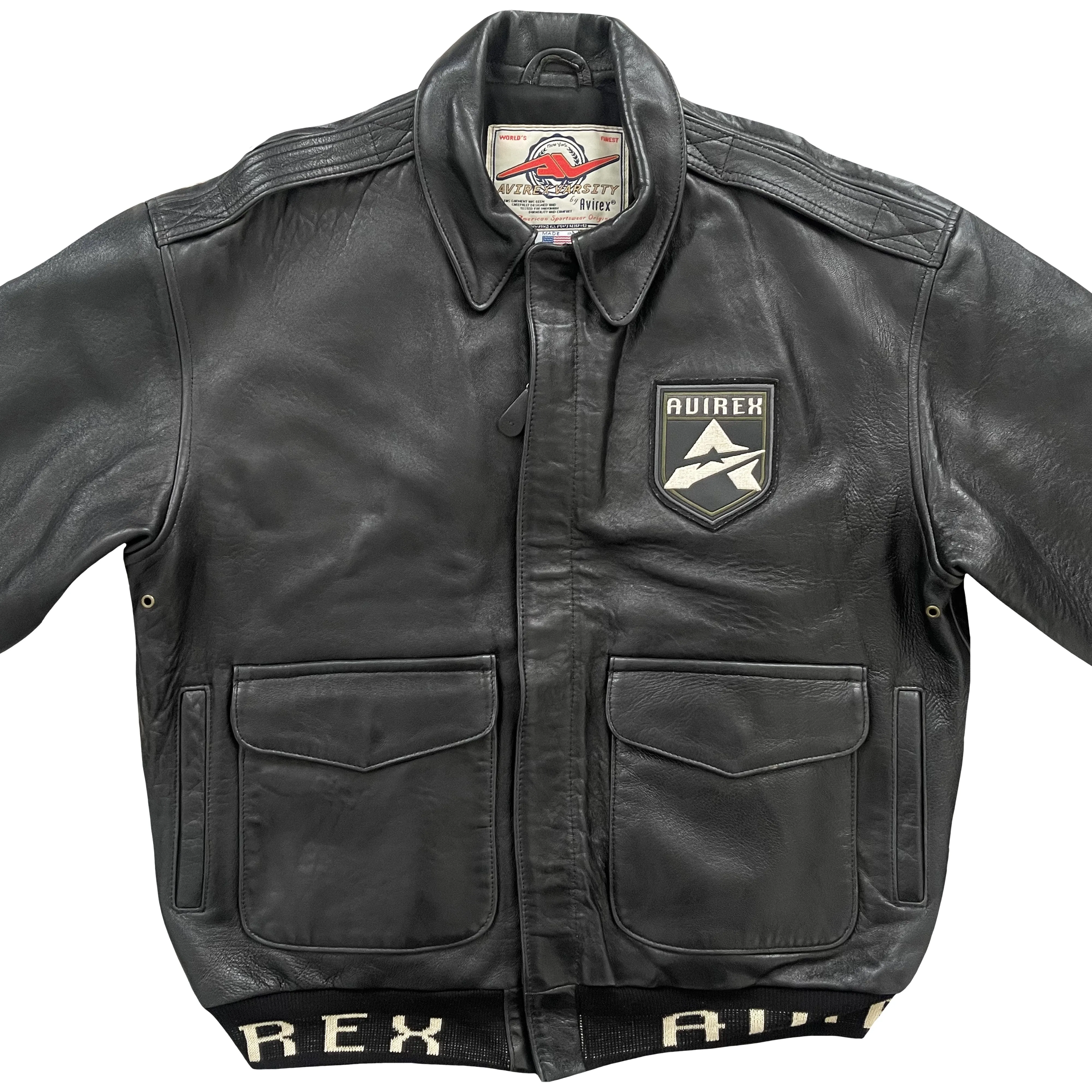 Vintage Avirex Leather Varsity Jacket