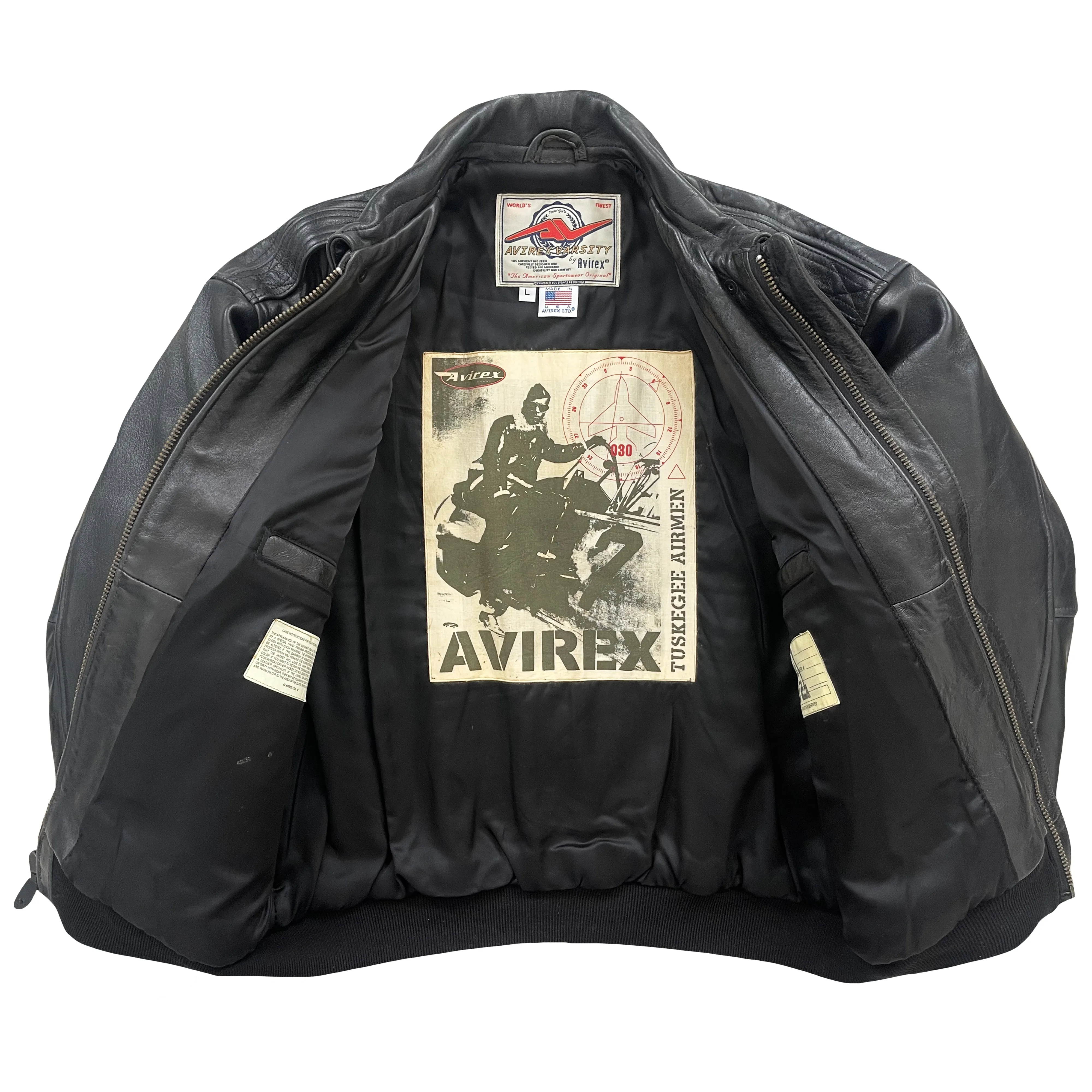 Vintage Avirex Leather Varsity Jacket