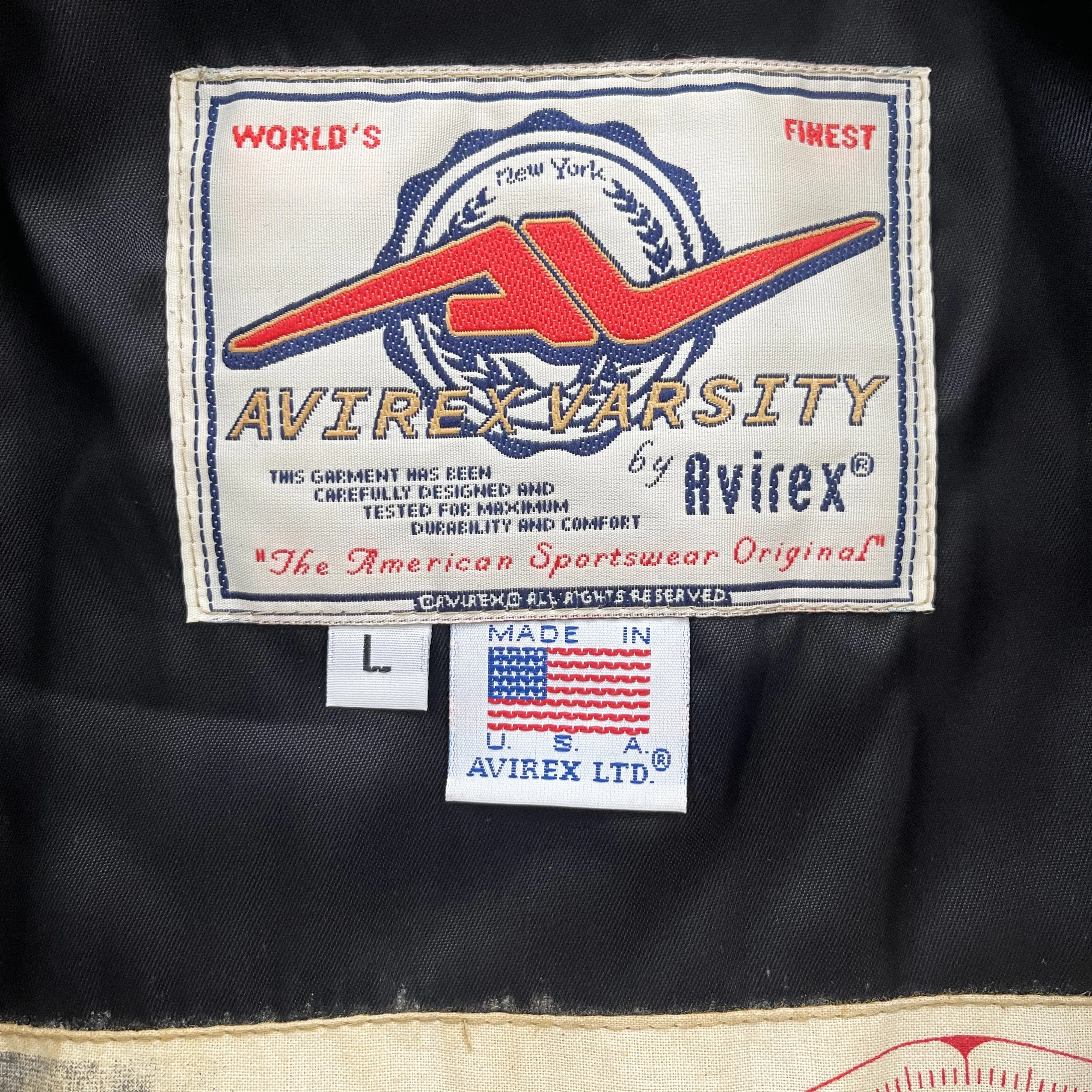 Vintage Avirex Leather Varsity Jacket