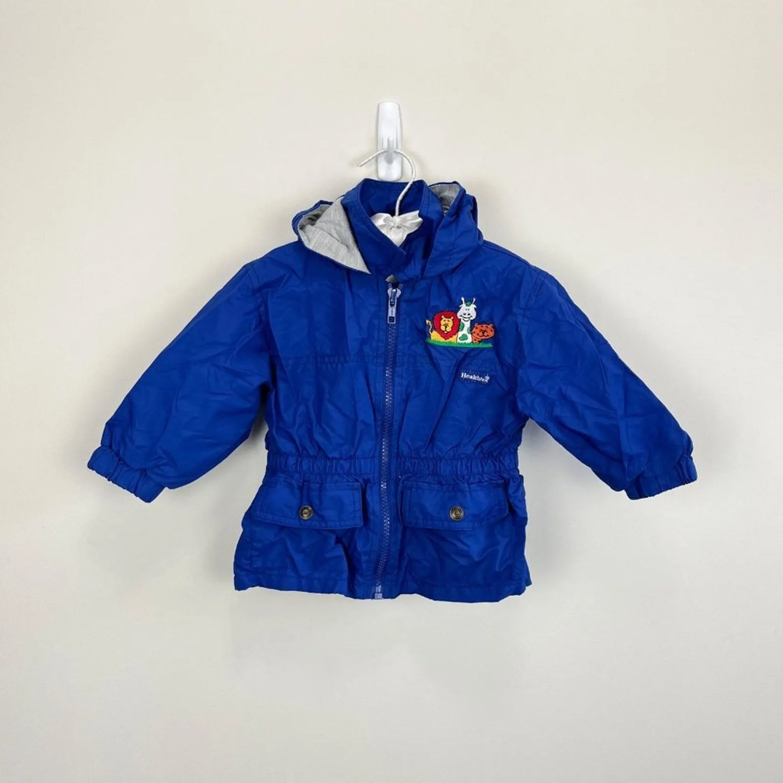 Vintage Healthtex Blue Zoo Jacket 18 Months