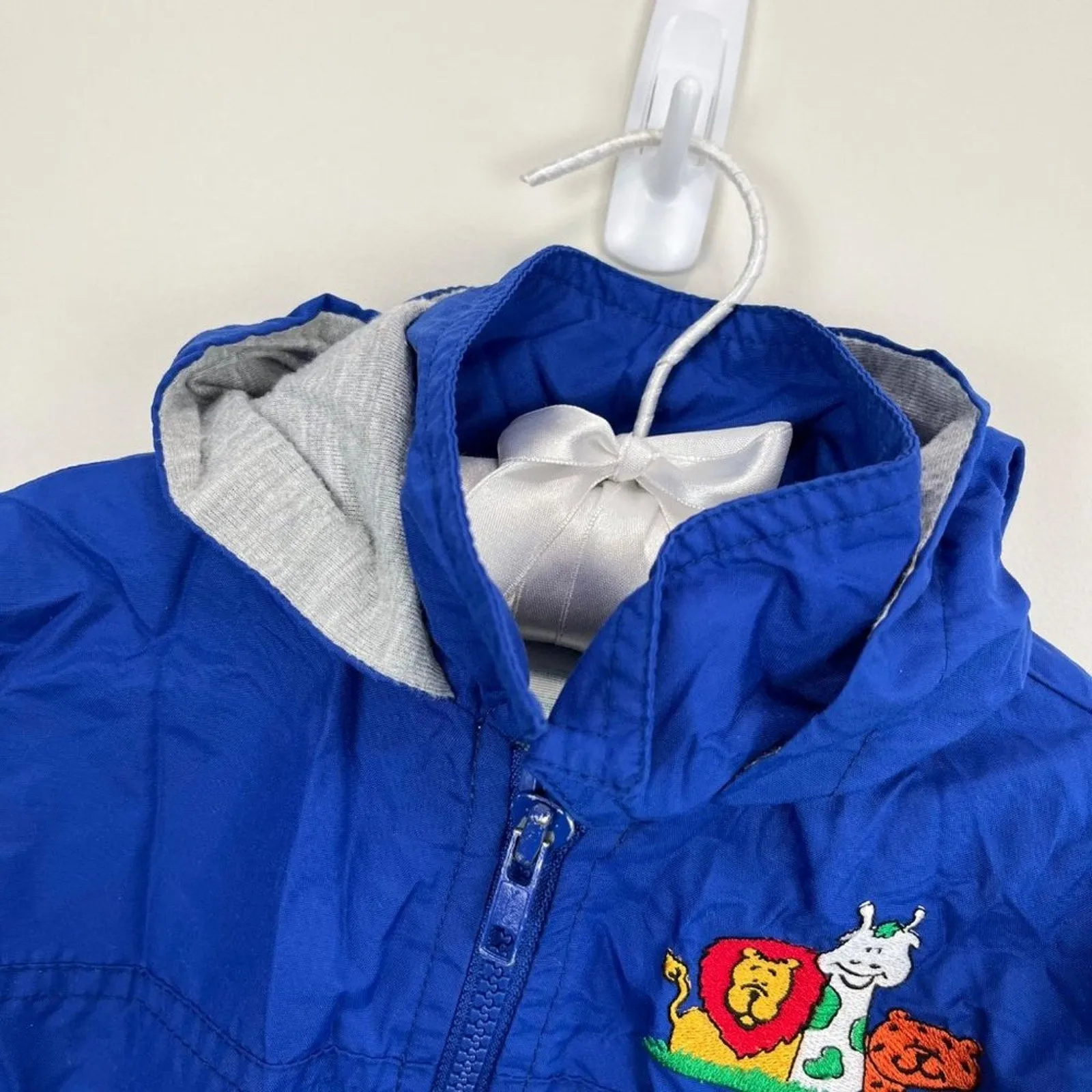 Vintage Healthtex Blue Zoo Jacket 18 Months