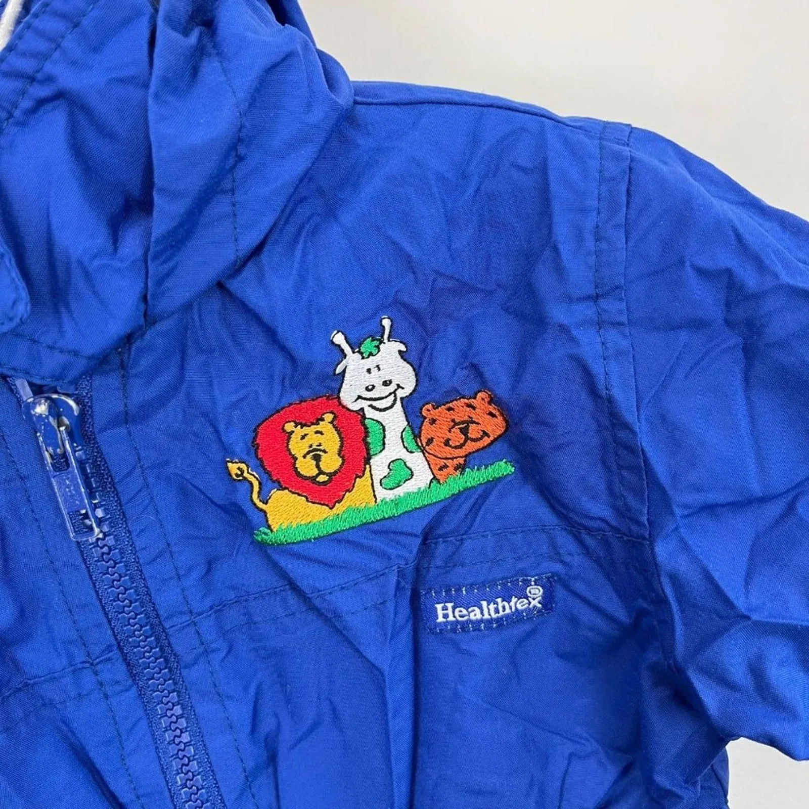 Vintage Healthtex Blue Zoo Jacket 18 Months