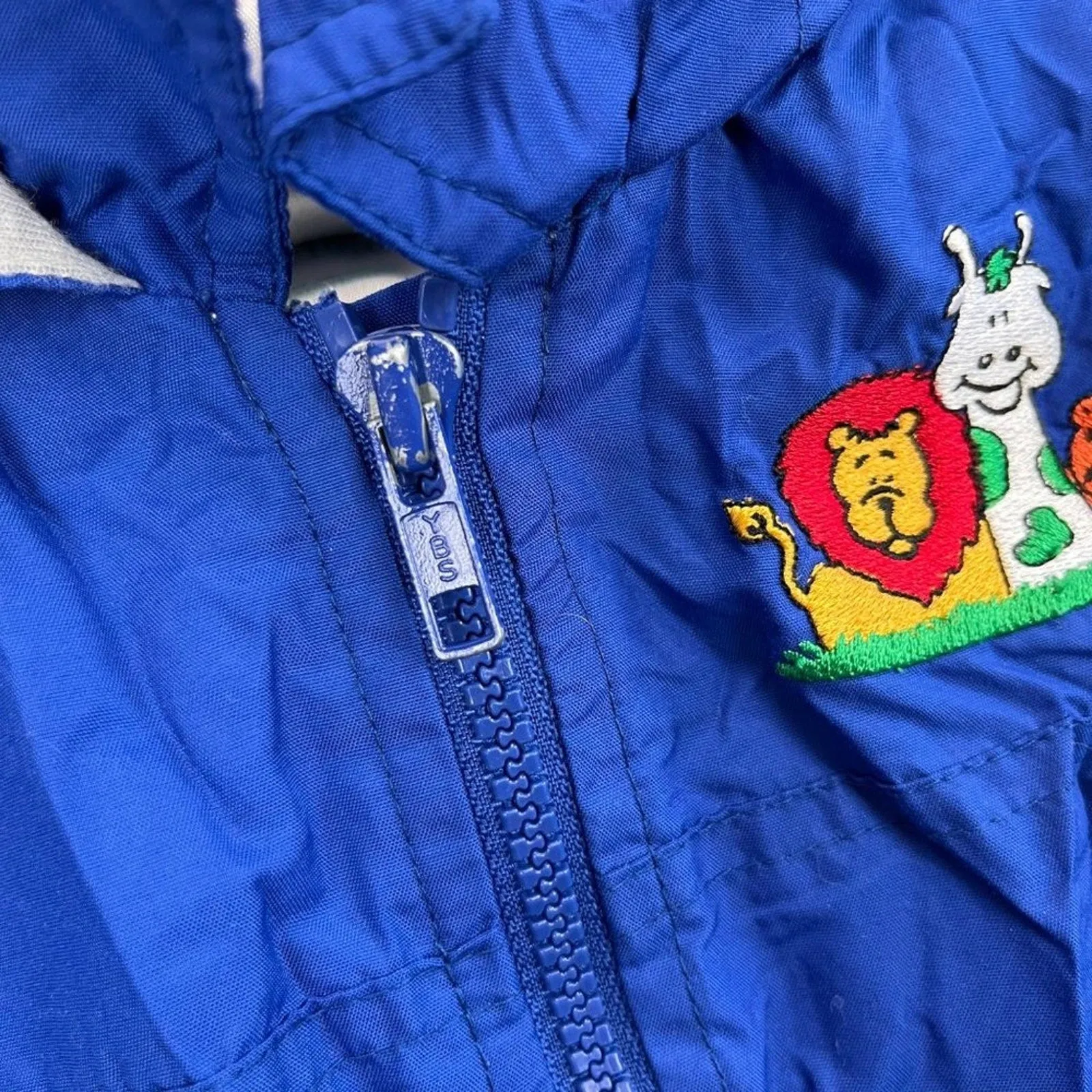 Vintage Healthtex Blue Zoo Jacket 18 Months