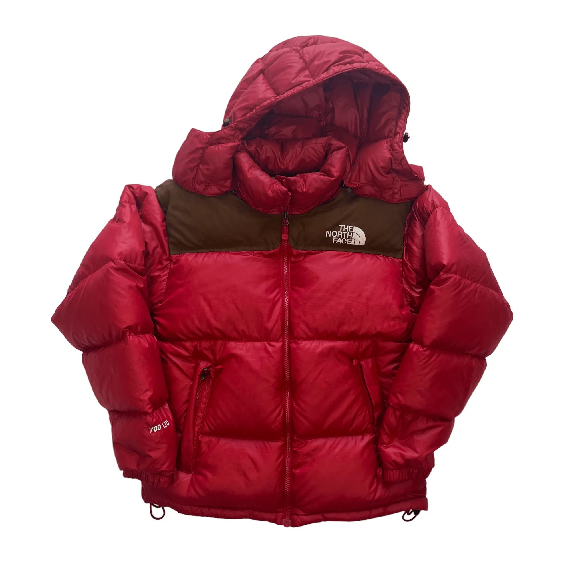 Vintage Red The North Face (TNF) 700 Puffer Coat - Small