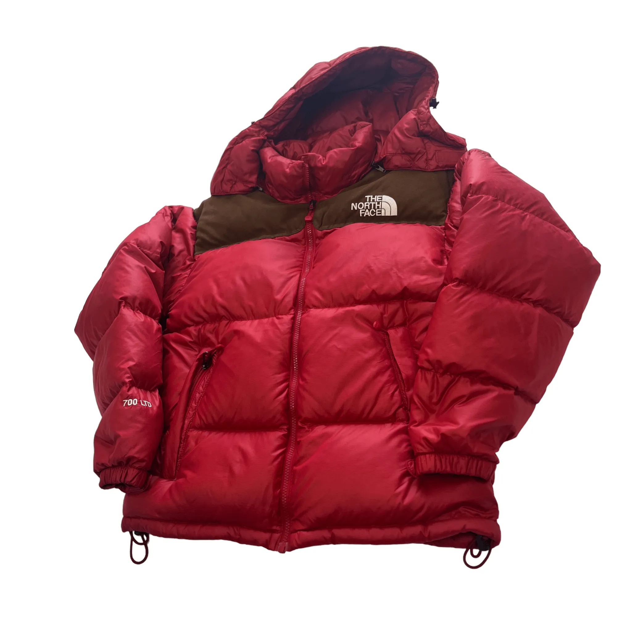 Vintage Red The North Face (TNF) 700 Puffer Coat - Small