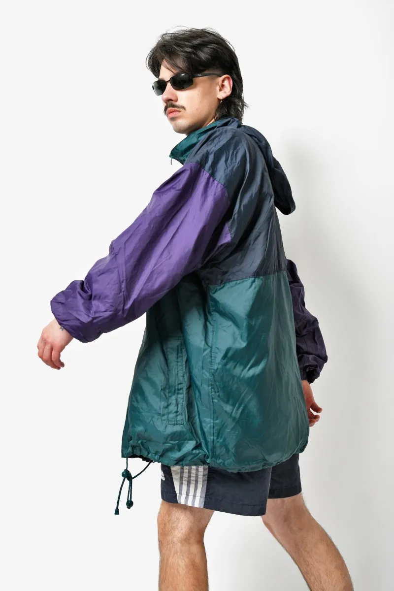 Vintage windbreaker jacket men