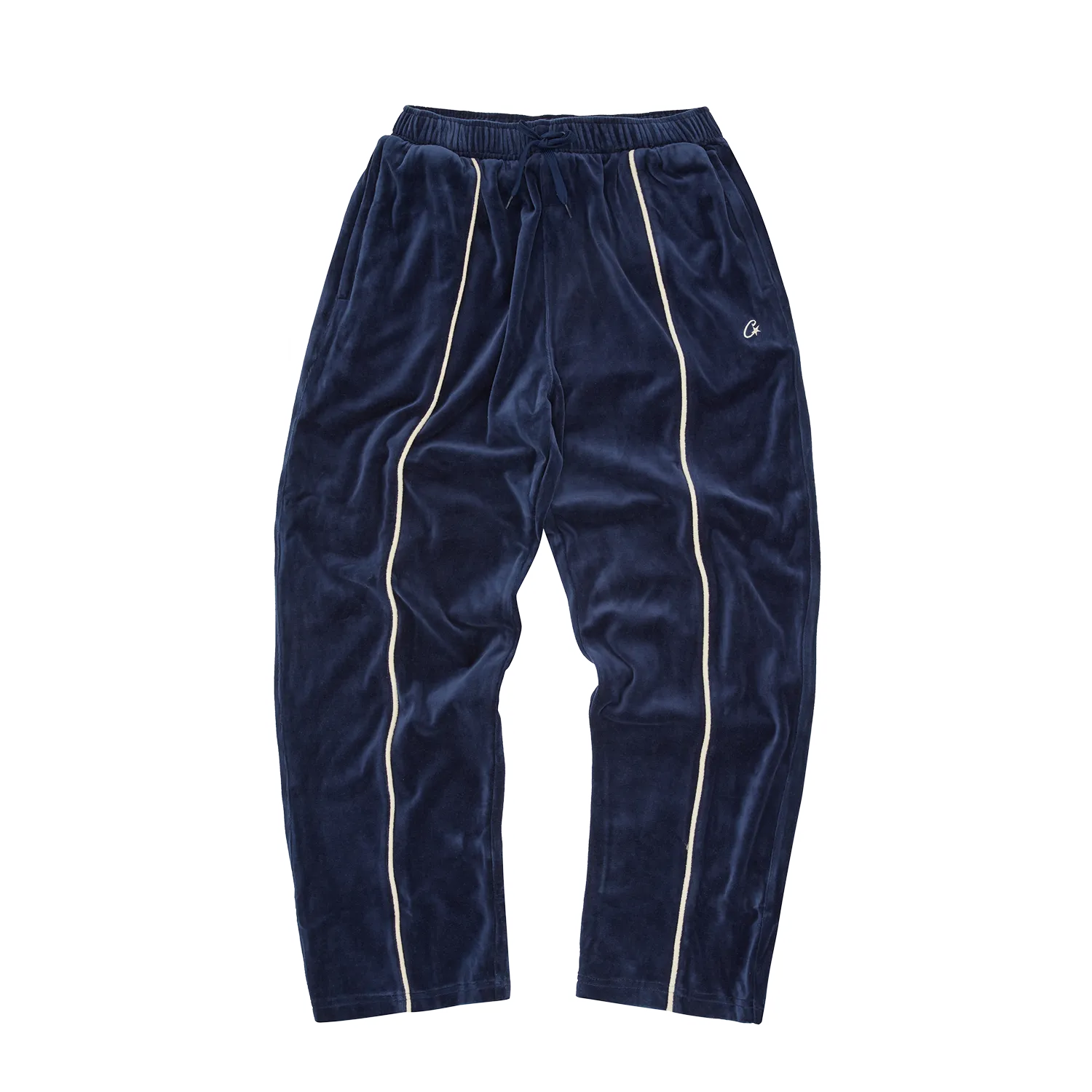 VVS UPTOWN VELOUR TRACK PANT [NAVY]