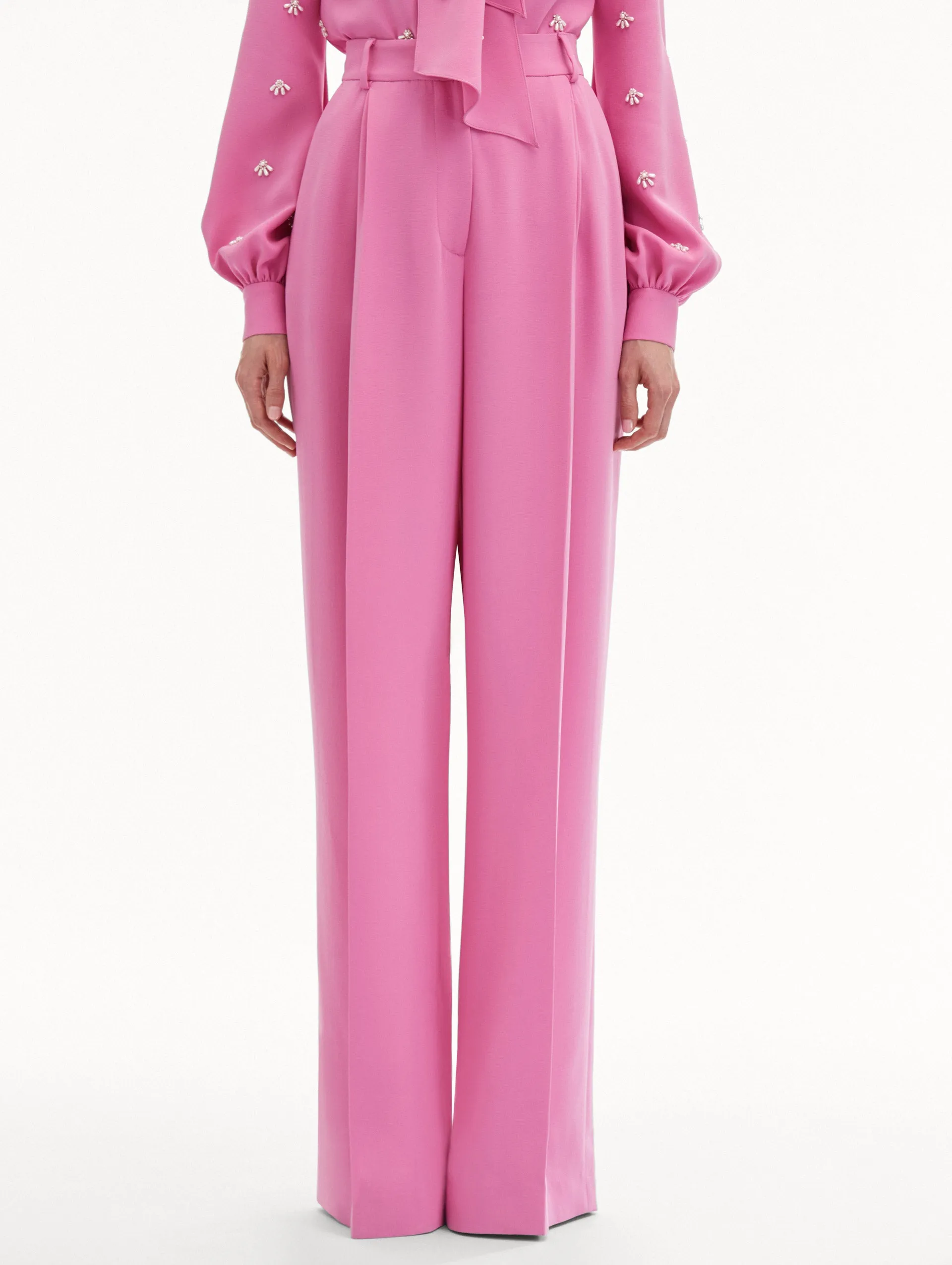 Wide Leg Silk Georgette Pant