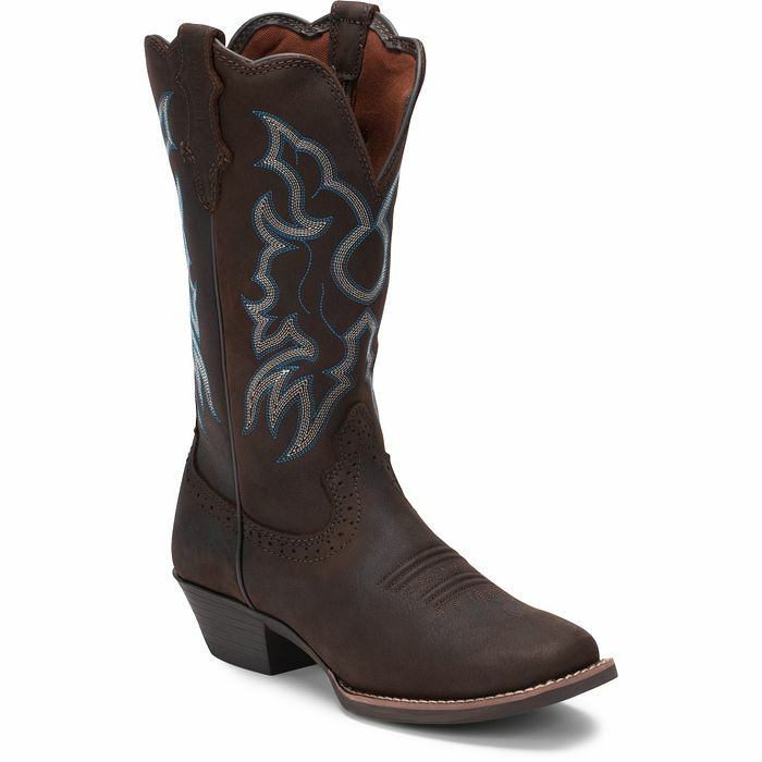 Women's Brandy Western Boot in Dark Brown