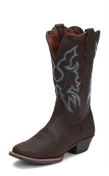 Women's Brandy Western Boot in Dark Brown