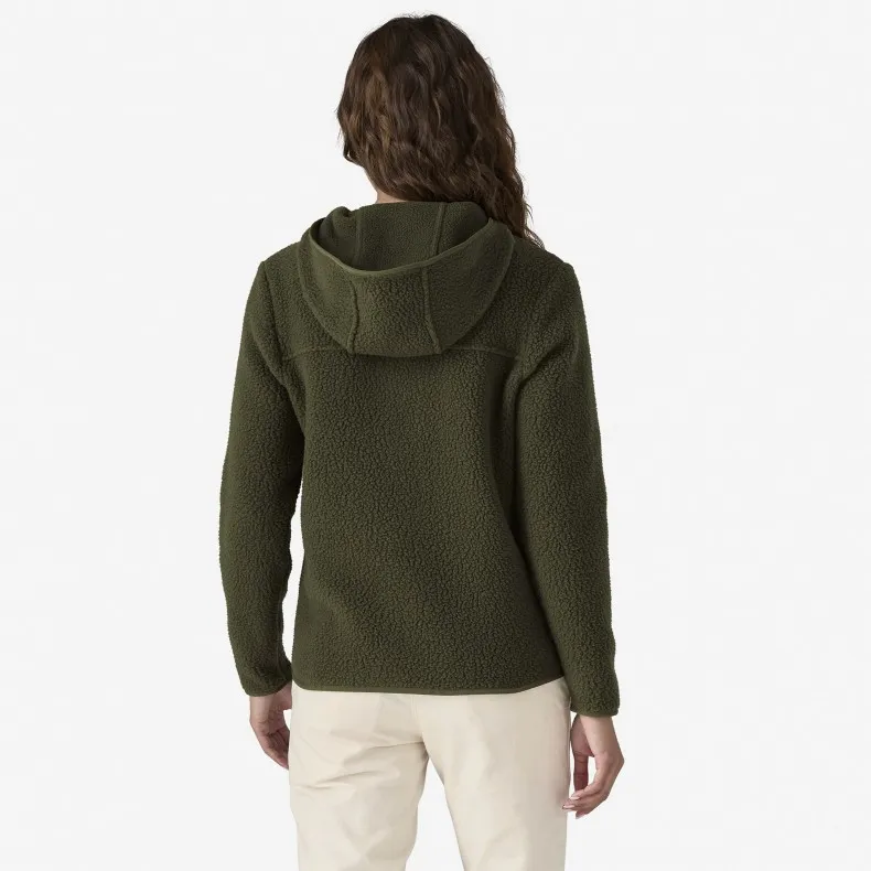 Women's Patagonia Retro Pile Fleece Hoody (Pine Needle Green)