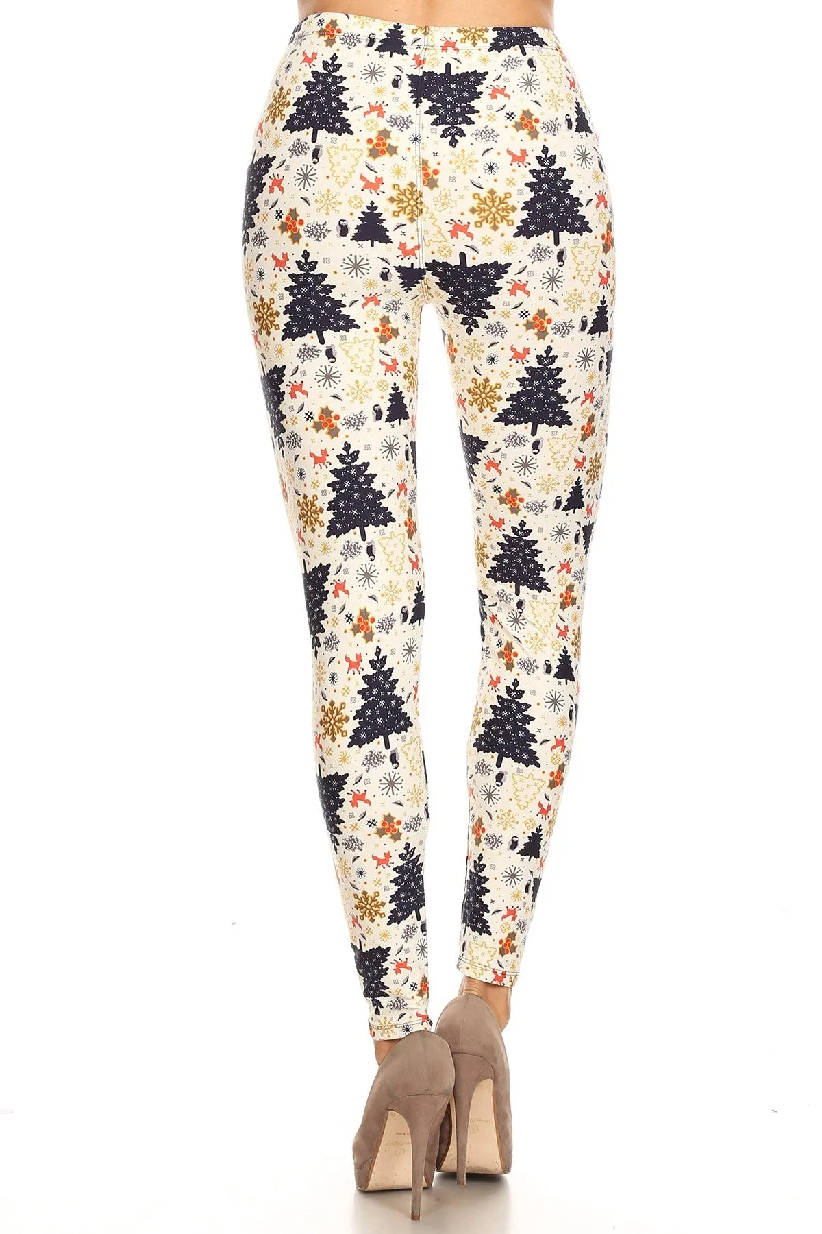 Women's Regular Fun Christmas Theme Pattern Printed Leggings