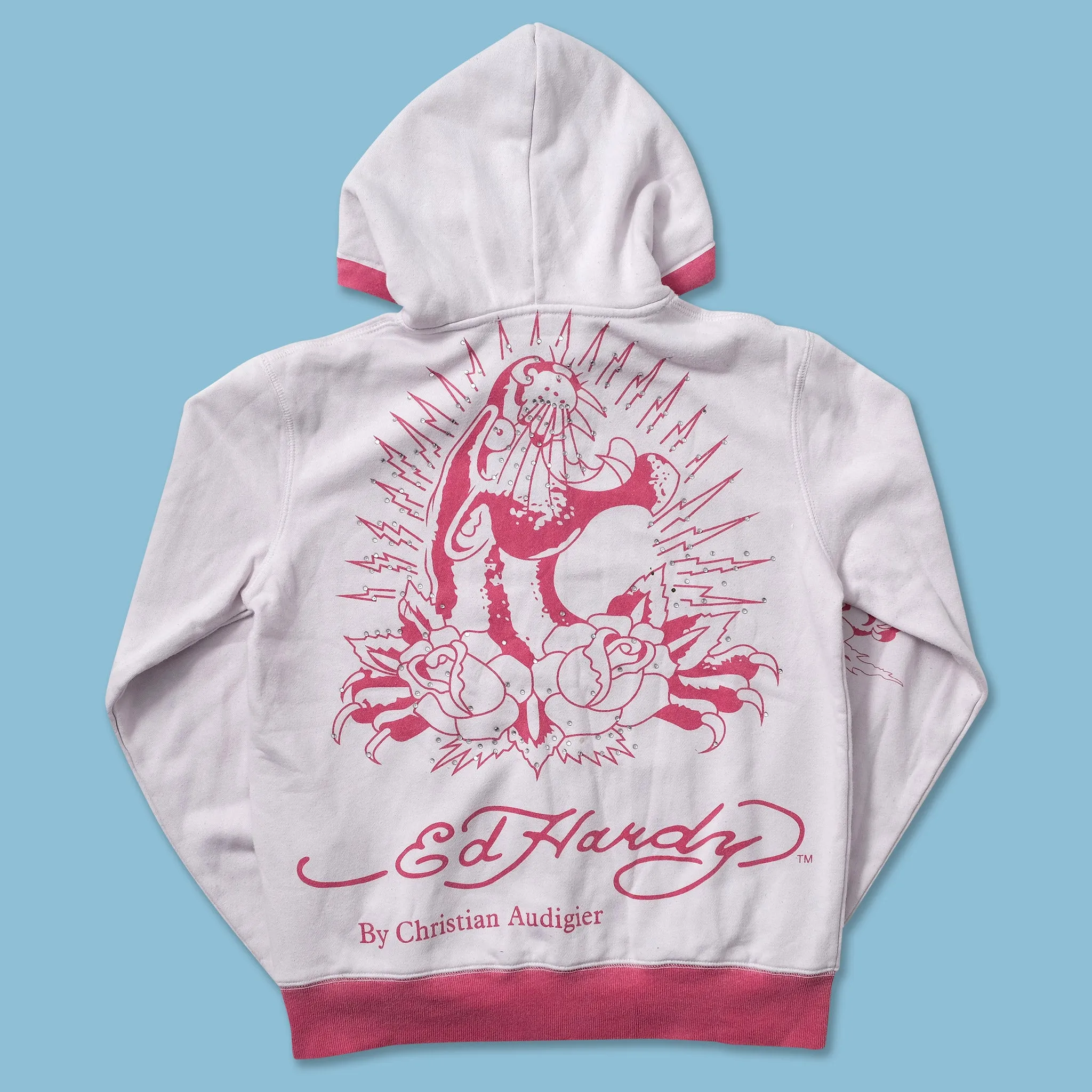 Women's Y2K Ed Hardy Zip Hoody Small