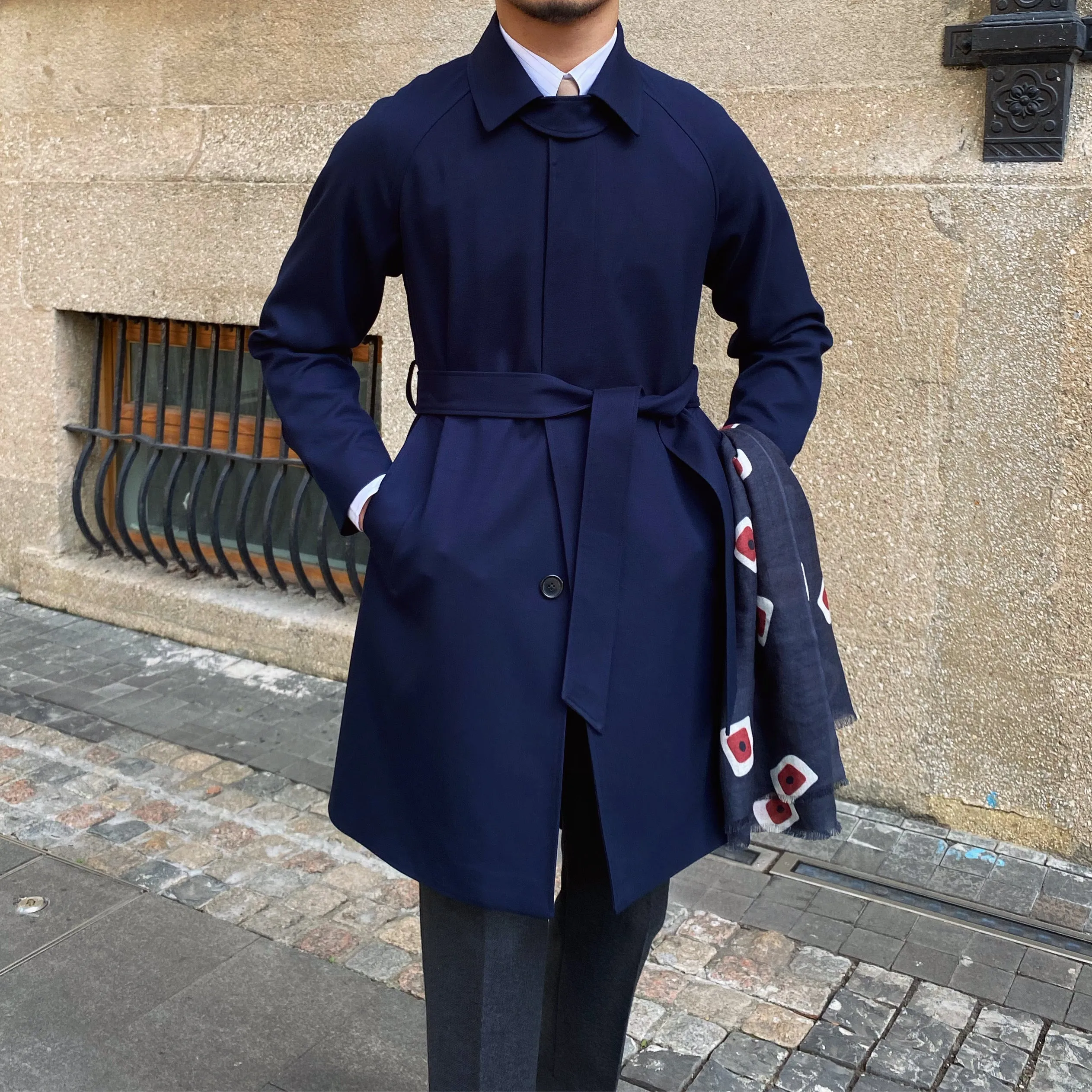 Wool Winter Trench Coat Single-breasted Coat