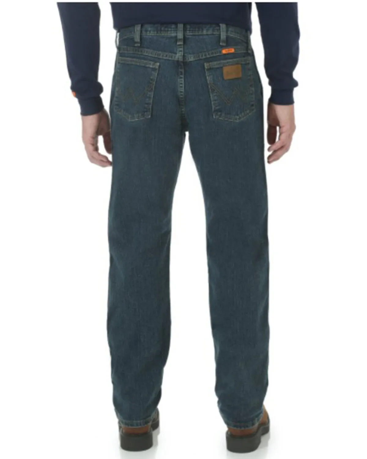 Wrangler Men's Medium Wash Regular Fit Work Jeans