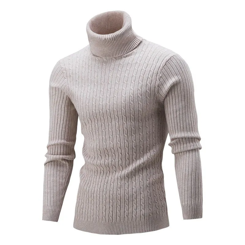 Xituodai Autumn clothes Men's Winter Turtleneck Sweater Man Rollneck Warm Knitted Sweater Keep Warm Men sweaters Jumper tracksui