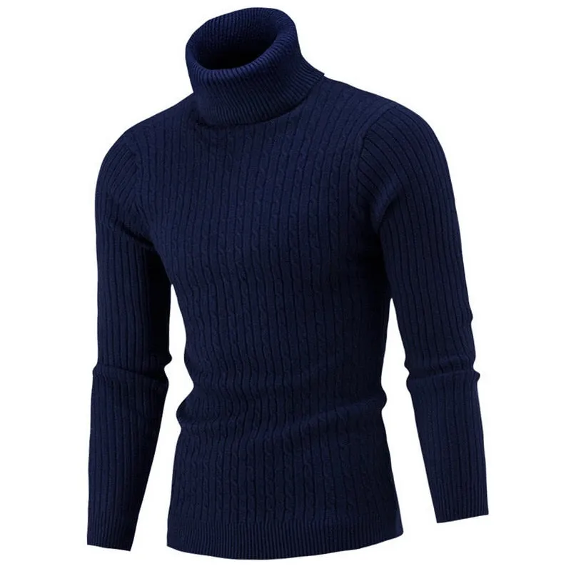 Xituodai Autumn clothes Men's Winter Turtleneck Sweater Man Rollneck Warm Knitted Sweater Keep Warm Men sweaters Jumper tracksui