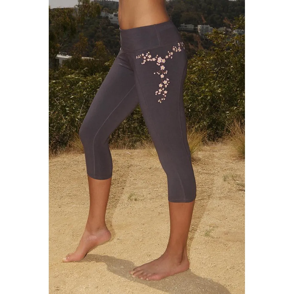 Yoga Leggings Cherry Blossom - Organic Cotton