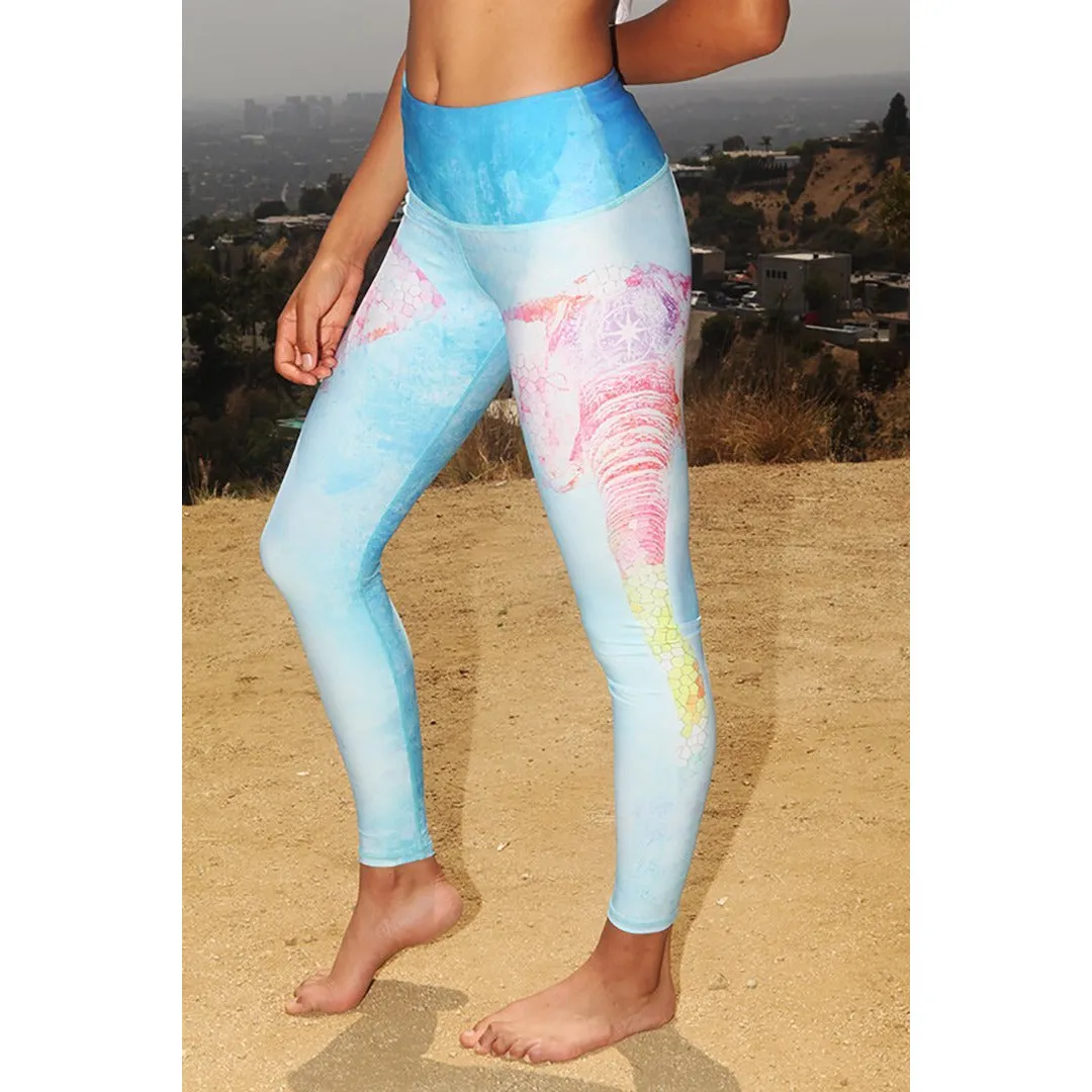 Yoga Leggings-Elephant Wisdom - Eco Friendly