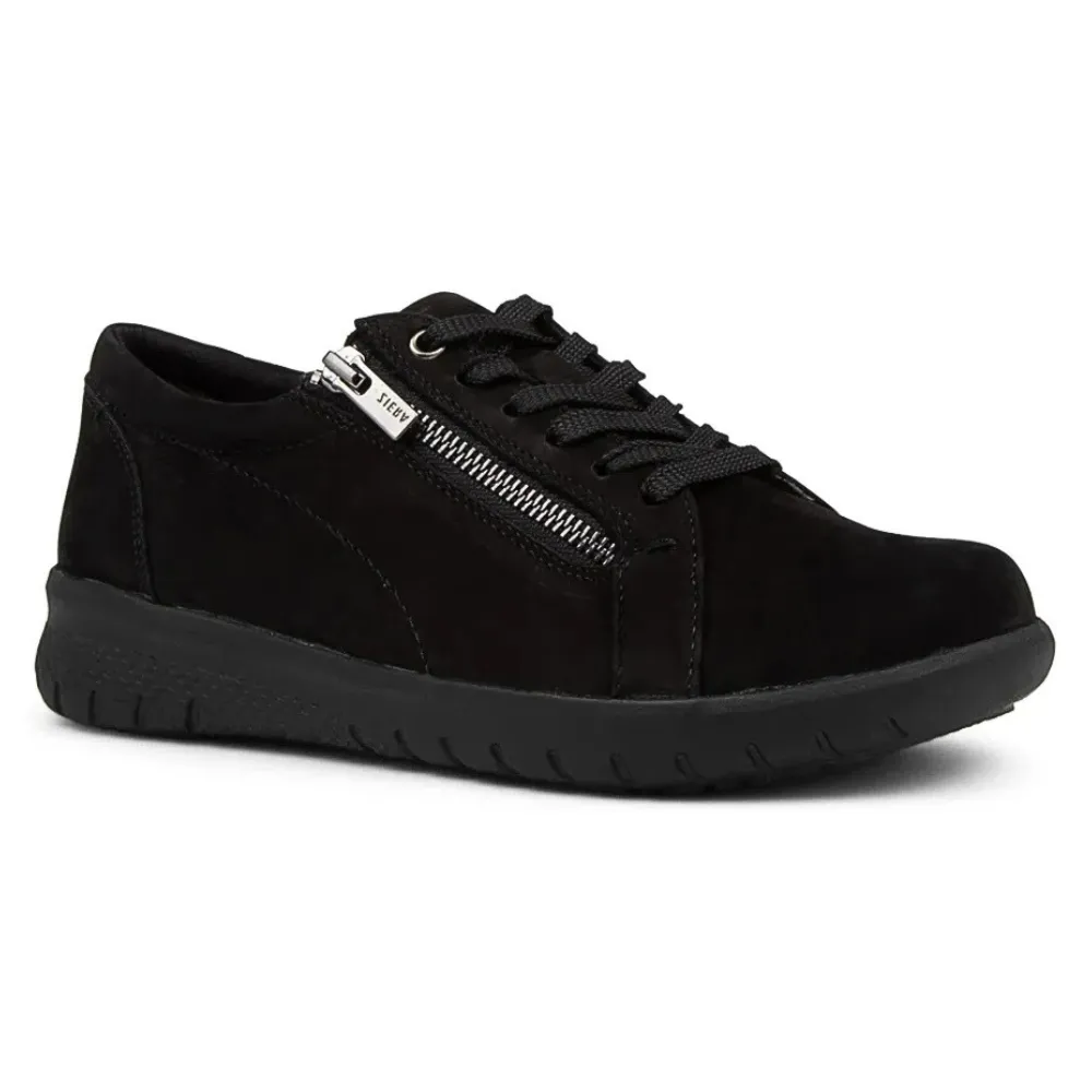 Ziera Solar Black Nubuck Sneaker (Women's)